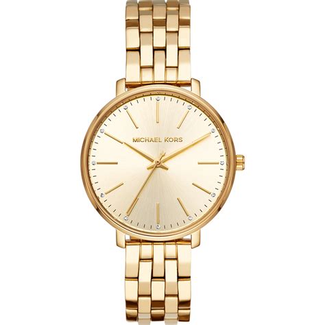 michael kors pyper gold tone mesh watch|mk3898.